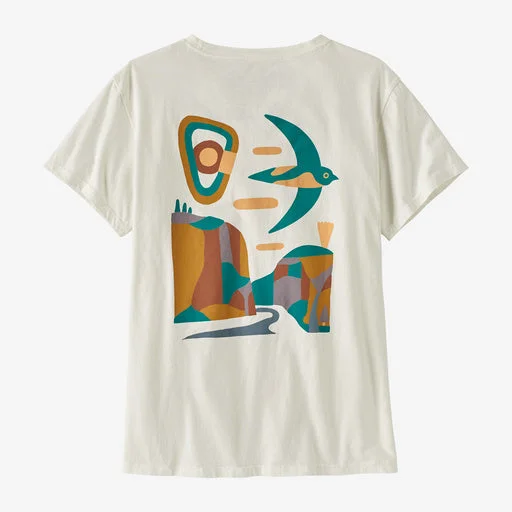W's Granite Swift Organic T-Shirt-- Seamless Knitted Crochet