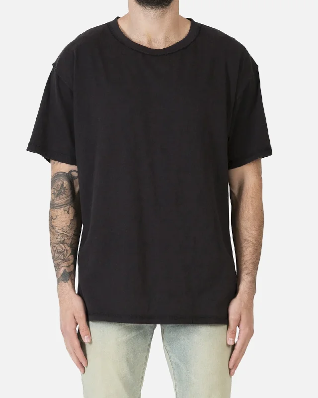 MNML Inside Out T-Shirt Black-- Silk Blend Satin Velvet