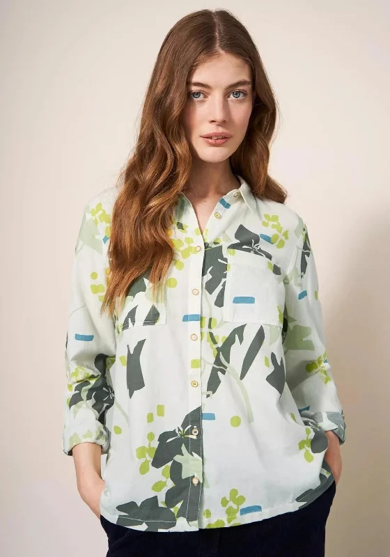 White Stuff Sophie Print Organic Cotton Shirt, Ivory Multi-- Print Jacquard Patchwork White Stuff Sophie Print Organic Cotton Shirt, Ivory Multi-- Print Jacquard Patchwork