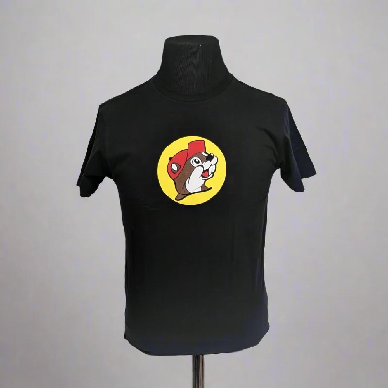 Buc-ee's Classic Black Logo Shirt-- Thin T-Shirt Open Front Quick Dry