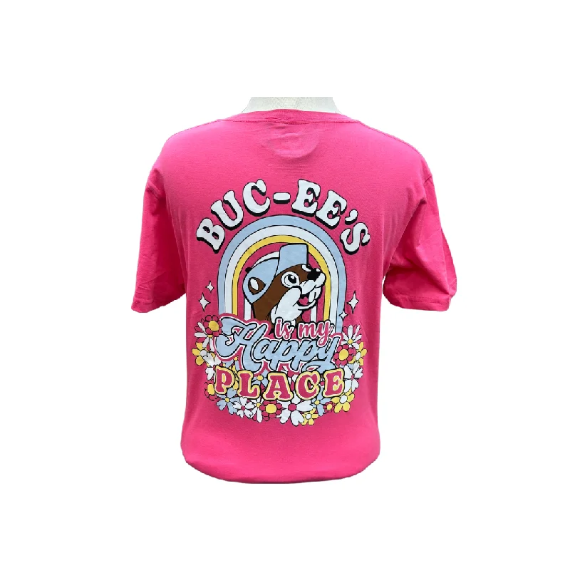 Buc-ee's Is My Happy Place Shirt-- Chenille Fabric Brocade Fabric Lace Fabric