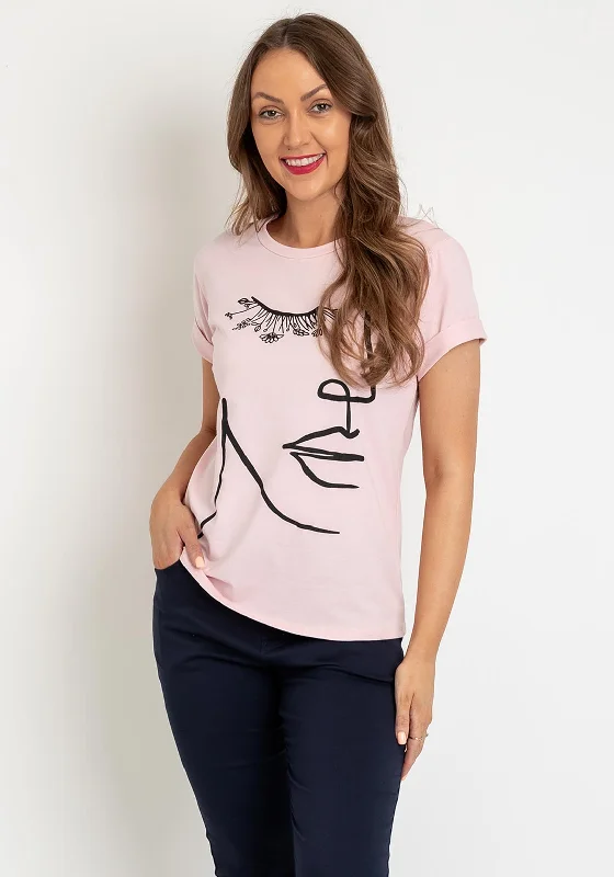 The Serafina Collection One Size Print T-shirt, Blush Pink-- Knit Fabric Woven Fabric Fleece Fabric The Serafina Collection One Size Print T-shirt, Blush Pink-- Knit Fabric Woven Fabric Fleece Fabric