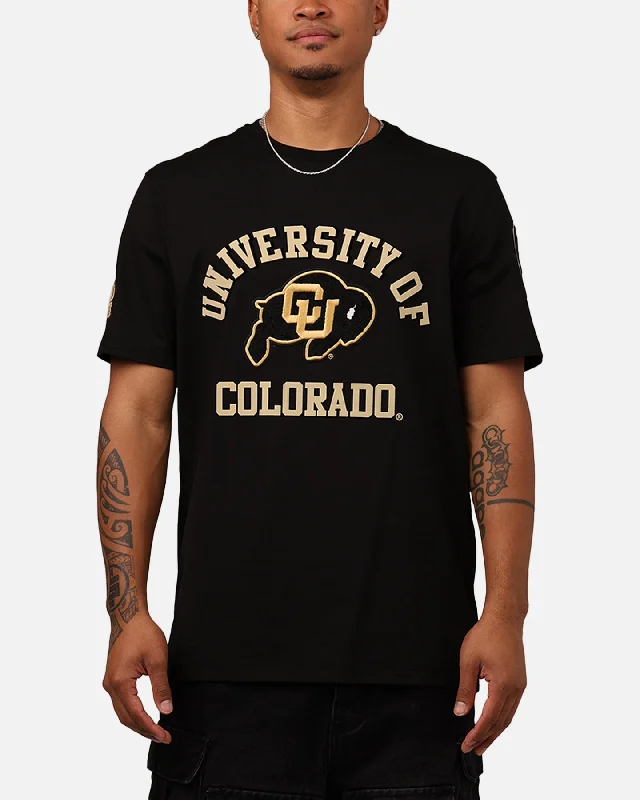 Pro Standard Colorado Buffaloes Classics T-Shirt Black-- Striped Floral Plaid