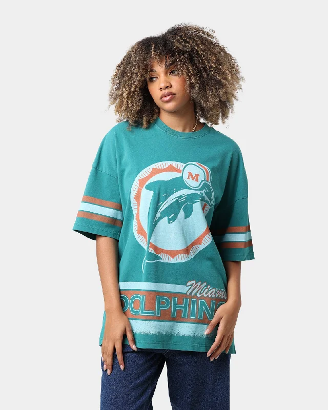 Mitchell & Ness Miami Dolphins Conference T-Shirt Faded Teal-- Faux Fur Fabric Real Fur Fabric Shearling Fabric Mitchell & Ness Miami Dolphins Conference T-Shirt Faded Teal-- Faux Fur Fabric Real Fur Fabric Shearling Fabric