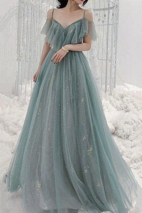 Beautiful A Line Long Spaghetti Straps Prom Dress Evening Party Dress OK1167 Tunics Trendy modern Beautiful A Line Long Spaghetti Straps Prom Dress Evening Party Dress OK1167 Tunics Trendy modern