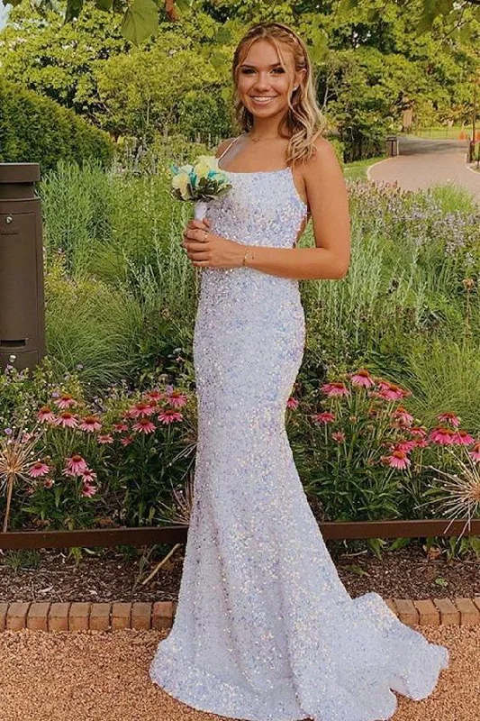Glittering Mermaid White Long Prom Dresses Evening Party Dresses DMP127 Chiffon Maxi Beach Glittering Mermaid White Long Prom Dresses Evening Party Dresses DMP127 Chiffon Maxi Beach