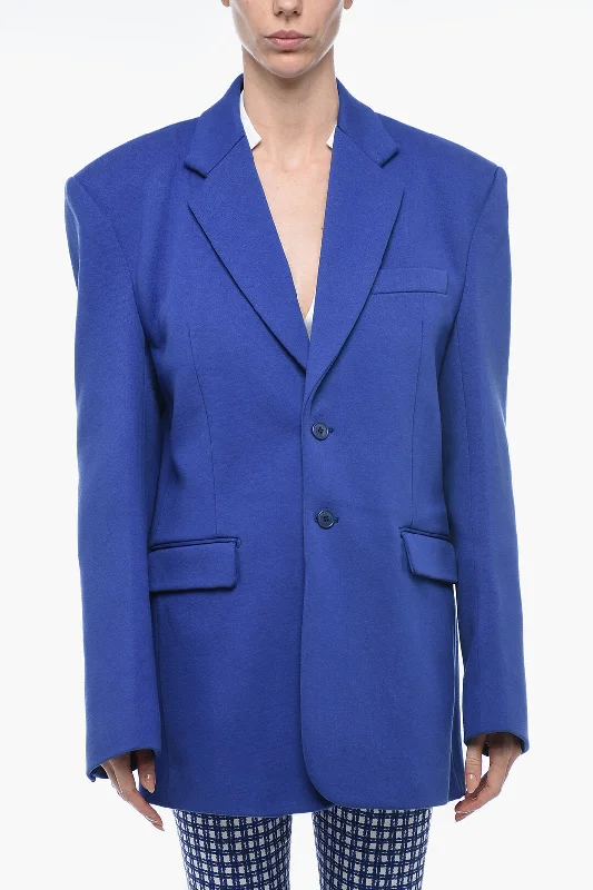 Vetements Wool Blend Oversized Blazer Women's Classic Blazer