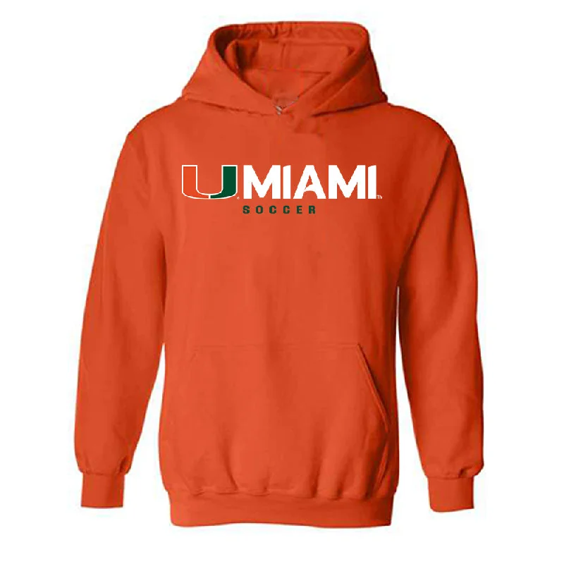 Miami - NCAA Women's Soccer : Emma Pidding - Classic Shersey Hooded Sweatshirt Hoodie with Button Classic Timeless Miami - NCAA Women's Soccer : Emma Pidding - Classic Shersey Hooded Sweatshirt Hoodie with Button Classic Timeless