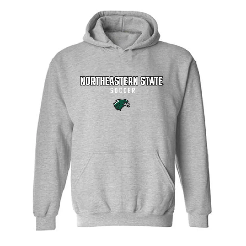 Northeastern State - NCAA Women's Soccer : Brooke Dodd - Classic Shersey Hooded Sweatshirt Hoodie with Drop Shoulder Relaxed Streetwear Northeastern State - NCAA Women's Soccer : Brooke Dodd - Classic Shersey Hooded Sweatshirt Hoodie with Drop Shoulder Relaxed Streetwear