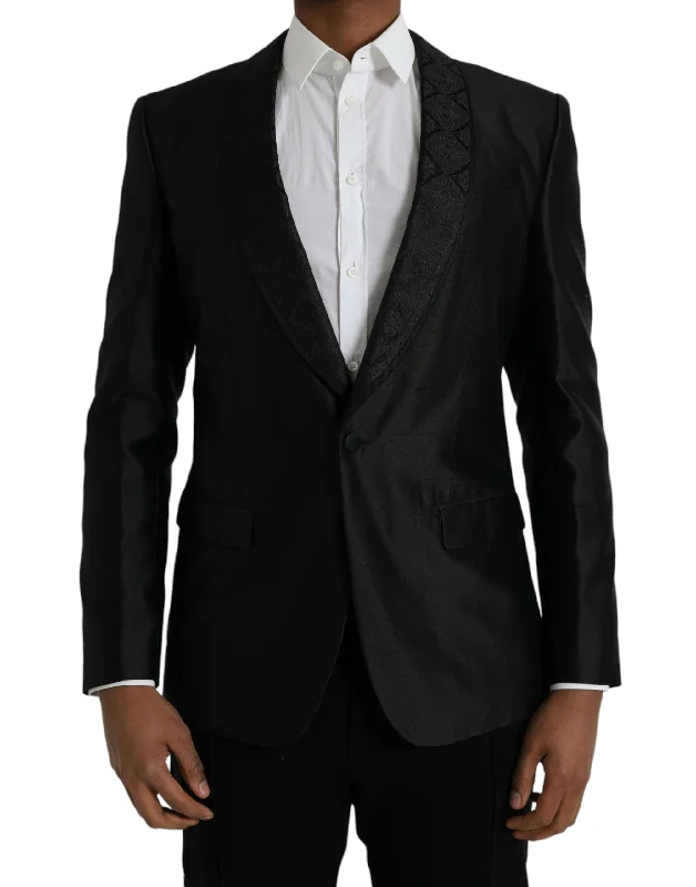 Black Martini Single Breasted Coat Blazer Women's Advanced Suit