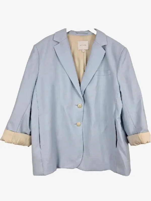 Witchery Baby Blue Oversized Boxy Blazer Size 18 Women's Handmade Blazer