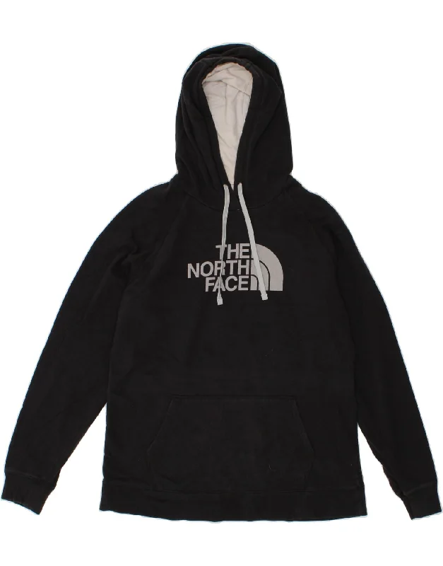THE NORTH FACE Womens Graphic Hoodie Jumper UK 18 XL Black Cotton Hoodie with Half-Zip Sporty Casual THE NORTH FACE Womens Graphic Hoodie Jumper UK 18 XL Black Cotton Hoodie with Half-Zip Sporty Casual