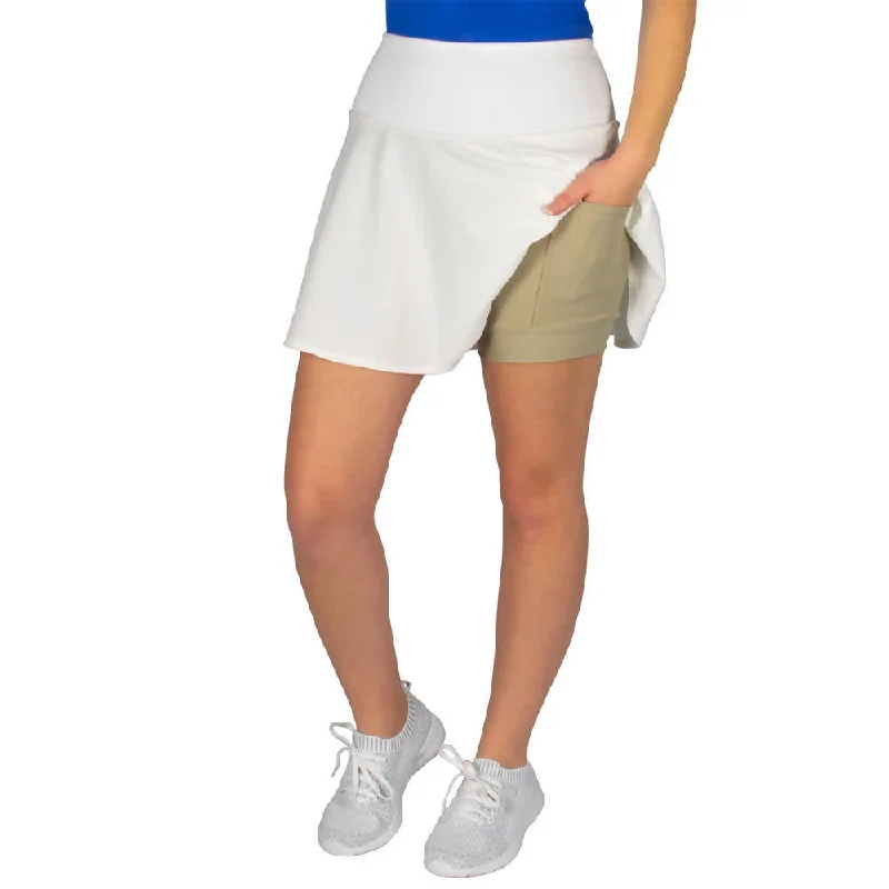 White Linen Skirt - SwingStyle® velvet skirt glossy