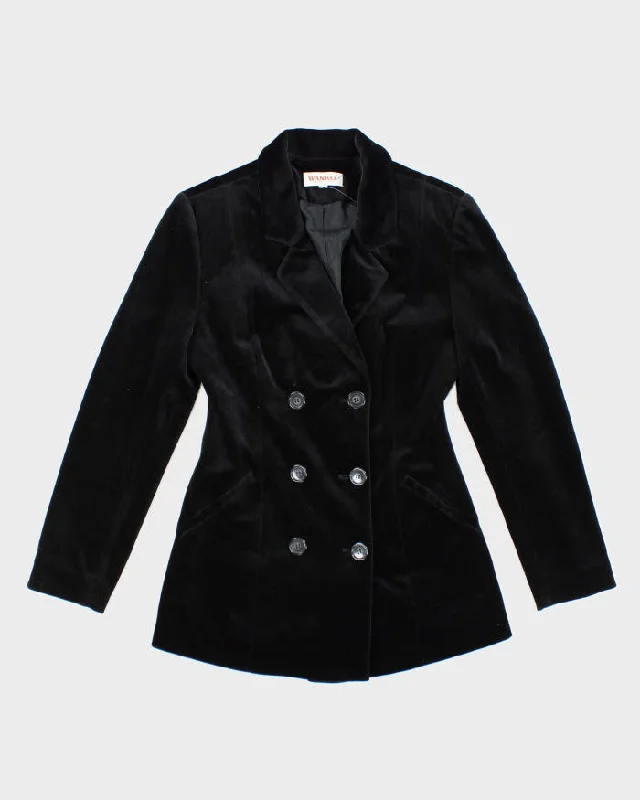 Vintage 90s Wanko Velvet Blazer - XS Women's Boutique Suit