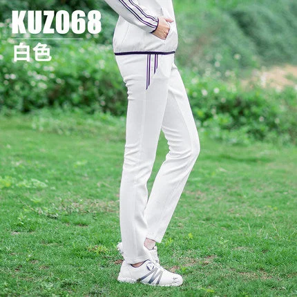 PGM KUZ068 Autumn and Winter New Arrival Women's White Golf Sport Pants Chic Checkered Pants PGM KUZ068 Autumn and Winter New Arrival Women's White Golf Sport Pants Chic Checkered Pants