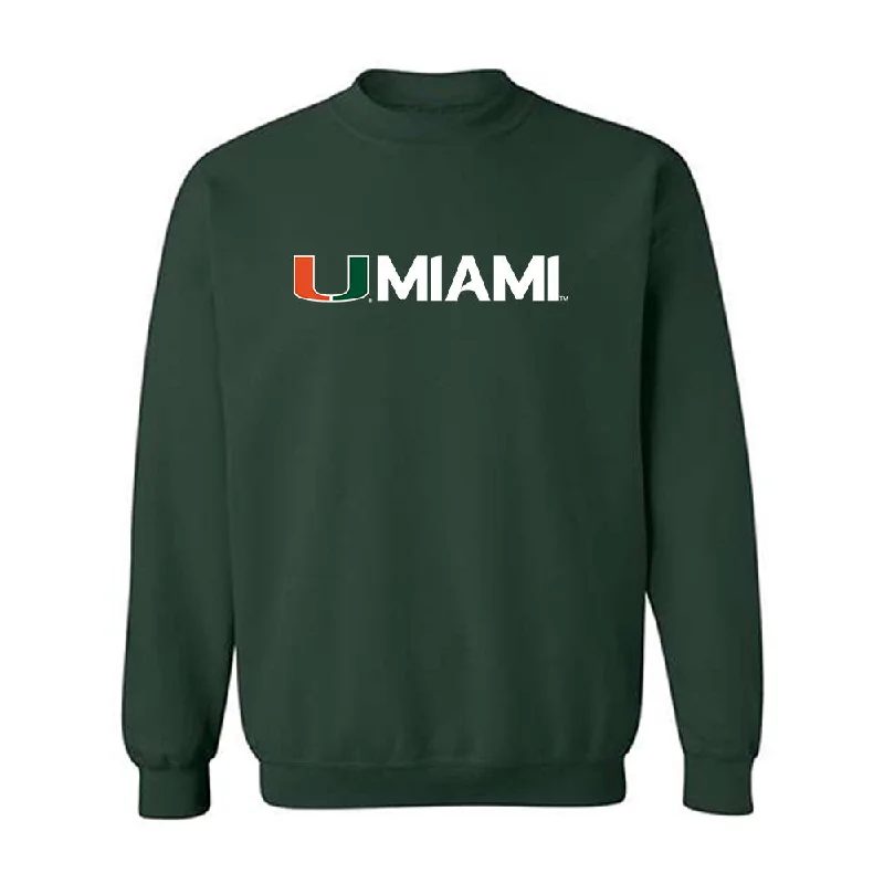 Miami - NCAA Women's Soccer : Emma Pidding - Classic Shersey Crewneck Sweatshirt Hoodie with Belted Waist Structured Tailored Miami - NCAA Women's Soccer : Emma Pidding - Classic Shersey Crewneck Sweatshirt Hoodie with Belted Waist Structured Tailored