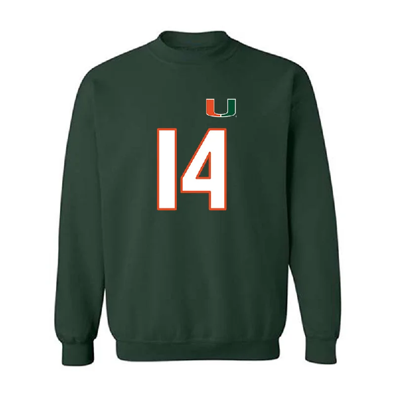 Miami - NCAA Women's Soccer : Emma Pidding - Replica Shersey Crewneck Sweatshirt Hoodie with Cropped Fit Short Trendy Miami - NCAA Women's Soccer : Emma Pidding - Replica Shersey Crewneck Sweatshirt Hoodie with Cropped Fit Short Trendy