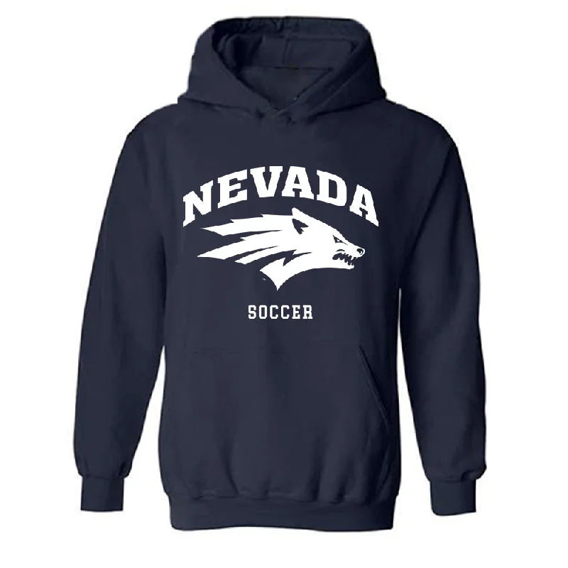 Nevada - NCAA Women's Soccer : Olivia Loomis - Classic Shersey Hooded Sweatshirt Hoodie with Embroidery Detailed Premium Nevada - NCAA Women's Soccer : Olivia Loomis - Classic Shersey Hooded Sweatshirt Hoodie with Embroidery Detailed Premium