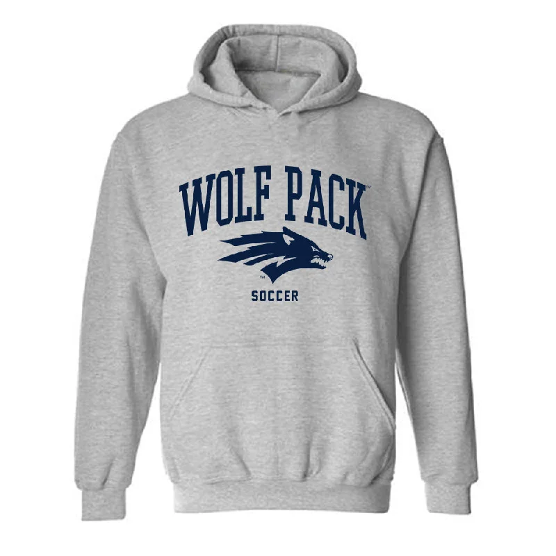 Nevada - NCAA Women's Soccer : Olivia Loomis - Classic Shersey Hooded Sweatshirt Hoodie with Fur Luxurious Winter Nevada - NCAA Women's Soccer : Olivia Loomis - Classic Shersey Hooded Sweatshirt Hoodie with Fur Luxurious Winter