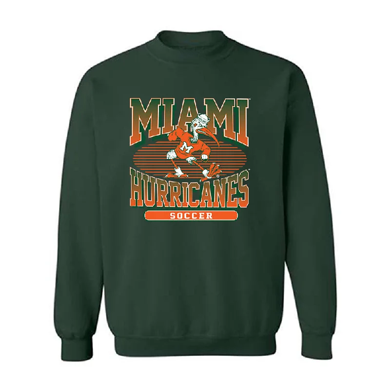 Miami - NCAA Women's Soccer : Emma Pidding - Classic Shersey Crewneck Sweatshirt Hoodie with Side Slits Relaxed Casual Miami - NCAA Women's Soccer : Emma Pidding - Classic Shersey Crewneck Sweatshirt Hoodie with Side Slits Relaxed Casual