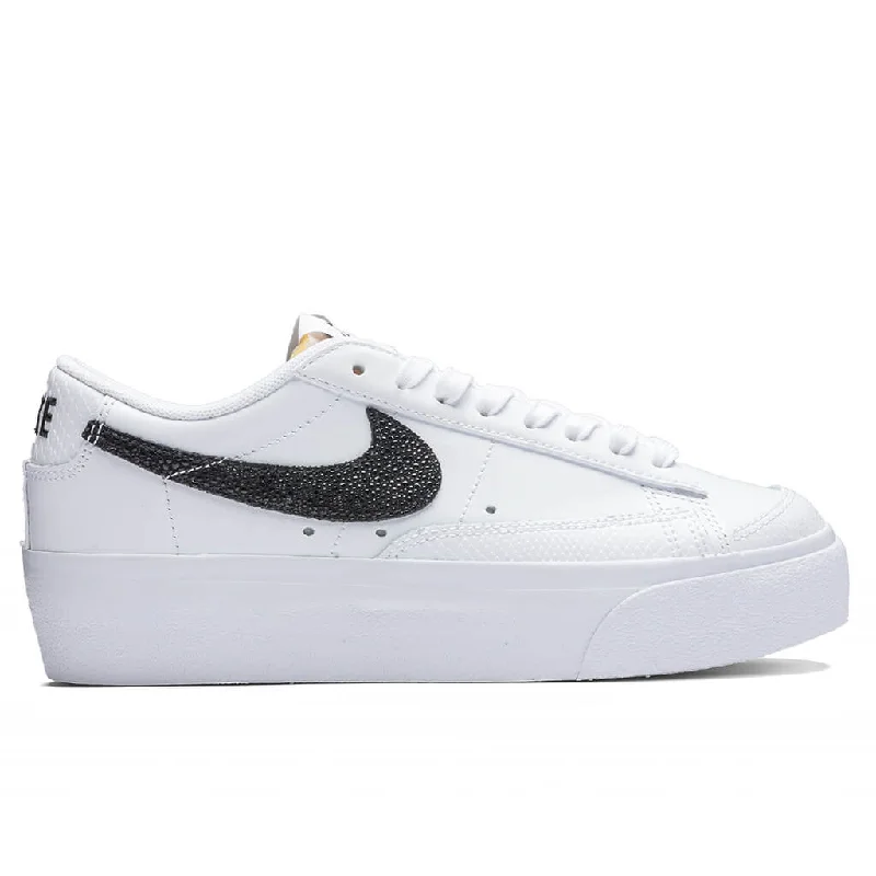 Women's Blazer Low Platform - White/Black/Natural Women's Business Blazer