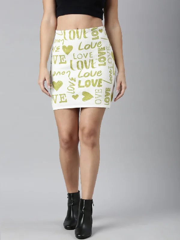Women Self Design Green Pencil Mini Skirt-7016-Green leather skirt durable