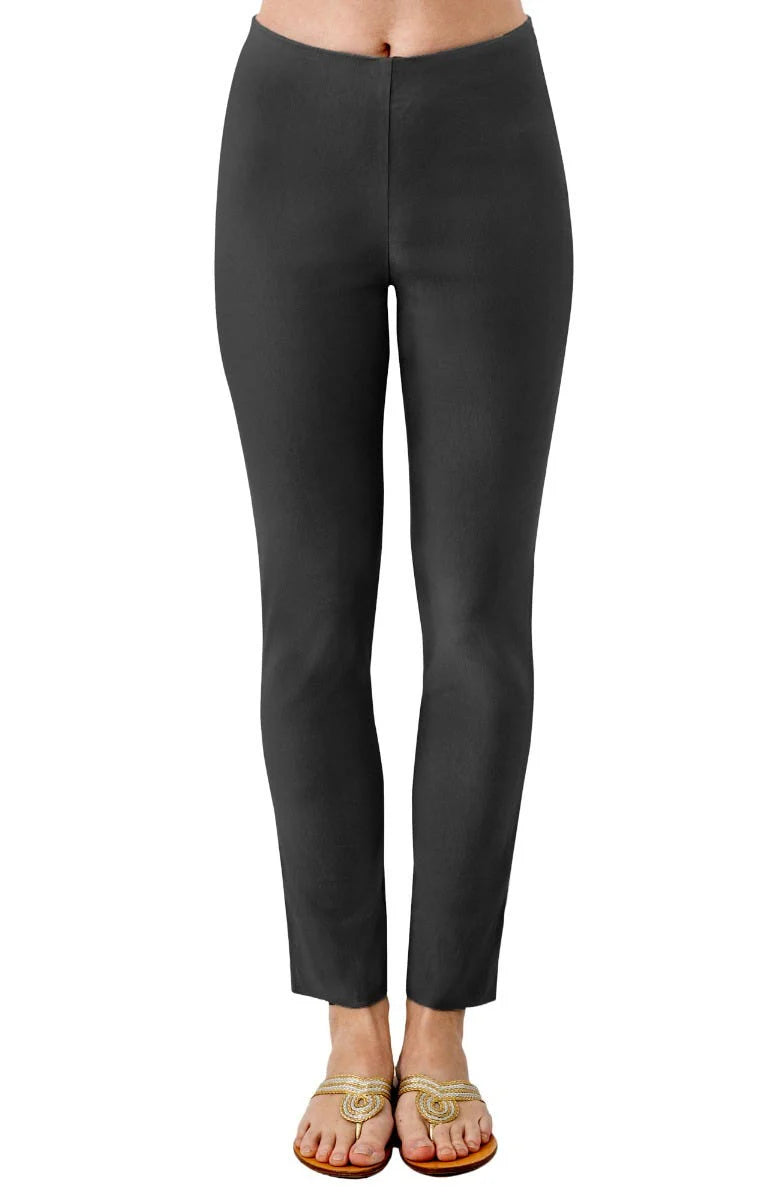 GripeLess Pull On Pant | Charcoal Formal Wide-Leg Pants