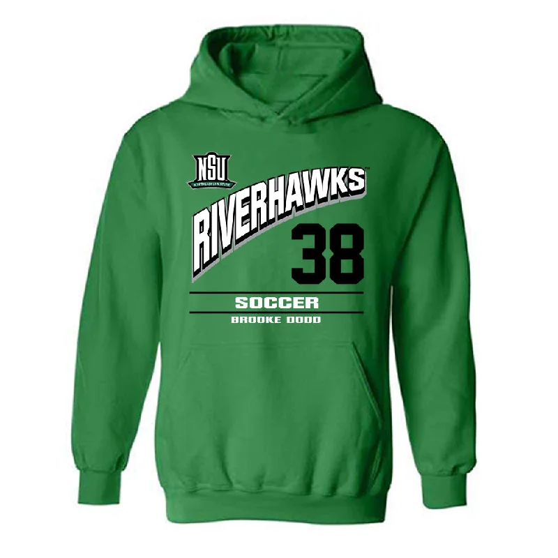 Northeastern State - NCAA Women's Soccer : Brooke Dodd - Classic Fashion Shersey Hooded Sweatshirt Hoodie with Batwing Sleeves Loose Dramatic Northeastern State - NCAA Women's Soccer : Brooke Dodd - Classic Fashion Shersey Hooded Sweatshirt Hoodie with Batwing Sleeves Loose Dramatic
