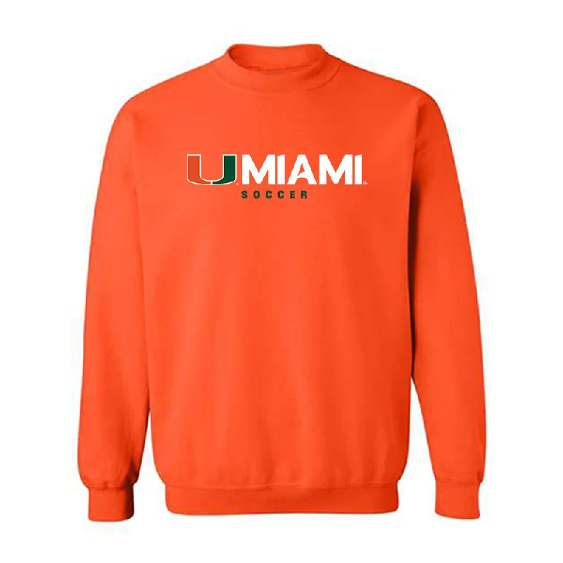 Miami - NCAA Women's Soccer : Emma Pidding - Classic Shersey Crewneck Sweatshirt Hoodie with Hem Elastic Stretchable Comfortable Miami - NCAA Women's Soccer : Emma Pidding - Classic Shersey Crewneck Sweatshirt Hoodie with Hem Elastic Stretchable Comfortable