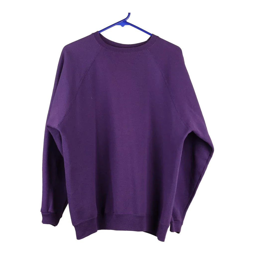 Hanes Sweatshirt - XL Purple Cotton Blend Hoodie with Toggle Buttons Decorative Unique Hanes Sweatshirt - XL Purple Cotton Blend Hoodie with Toggle Buttons Decorative Unique