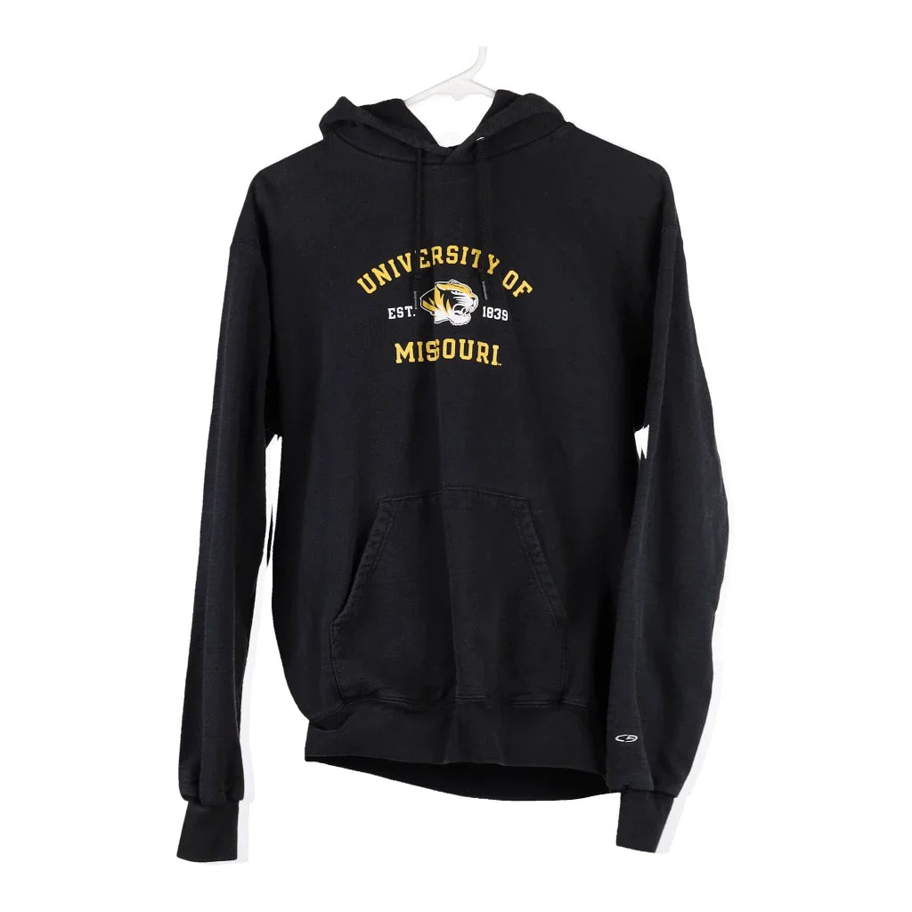 Missouri University Champion College Sweatshirt - Small Black Cotton Blend Hoodie with Gradient Ombre Colorful Missouri University Champion College Sweatshirt - Small Black Cotton Blend Hoodie with Gradient Ombre Colorful
