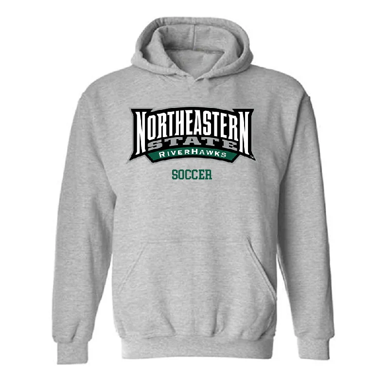 Northeastern State - NCAA Women's Soccer : Brooke Dodd - Classic Shersey Hooded Sweatshirt Hoodie with Set-In Sleeves Structured Classic Northeastern State - NCAA Women's Soccer : Brooke Dodd - Classic Shersey Hooded Sweatshirt Hoodie with Set-In Sleeves Structured Classic