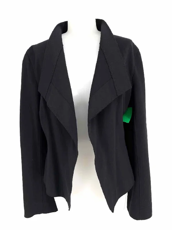 Donna Karan Women's Black Open Front Viscose Blend Size 12 Blazer Women's Premium Blazer Donna Karan Women's Black Open Front Viscose Blend Size 12 Blazer Women's Premium Blazer