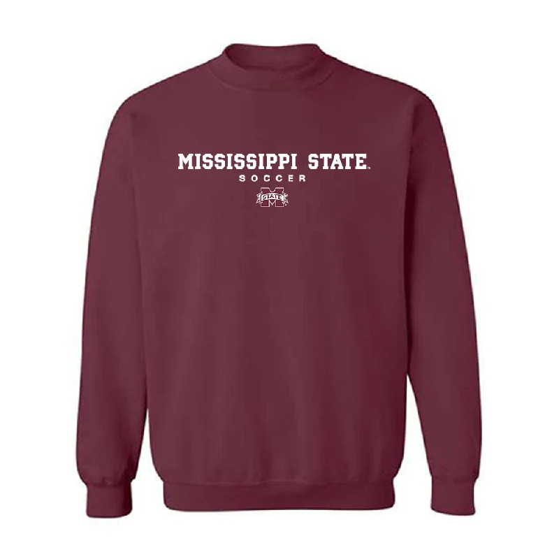 Mississippi State - NCAA Women's Soccer : Gabrielle Mccaslin - Classic Shersey Crewneck Sweatshirt Hoodie with Full-Zip Functional Layering Mississippi State - NCAA Women's Soccer : Gabrielle Mccaslin - Classic Shersey Crewneck Sweatshirt Hoodie with Full-Zip Functional Layering