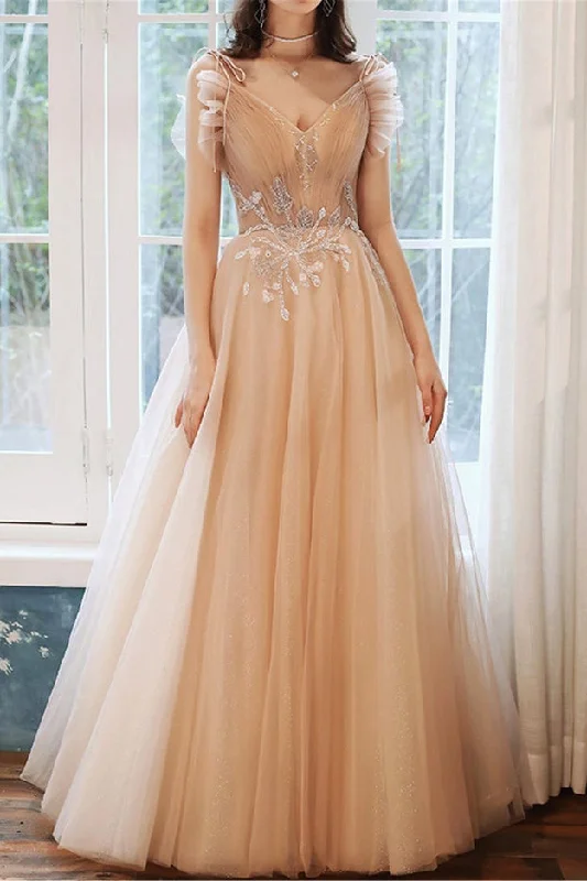 A-line Long Tulle Evening Party Dress Fairy Princess Prom Dress Women Custom Dress OKV83 Tunics Lace romantic A-line Long Tulle Evening Party Dress Fairy Princess Prom Dress Women Custom Dress OKV83 Tunics Lace romantic