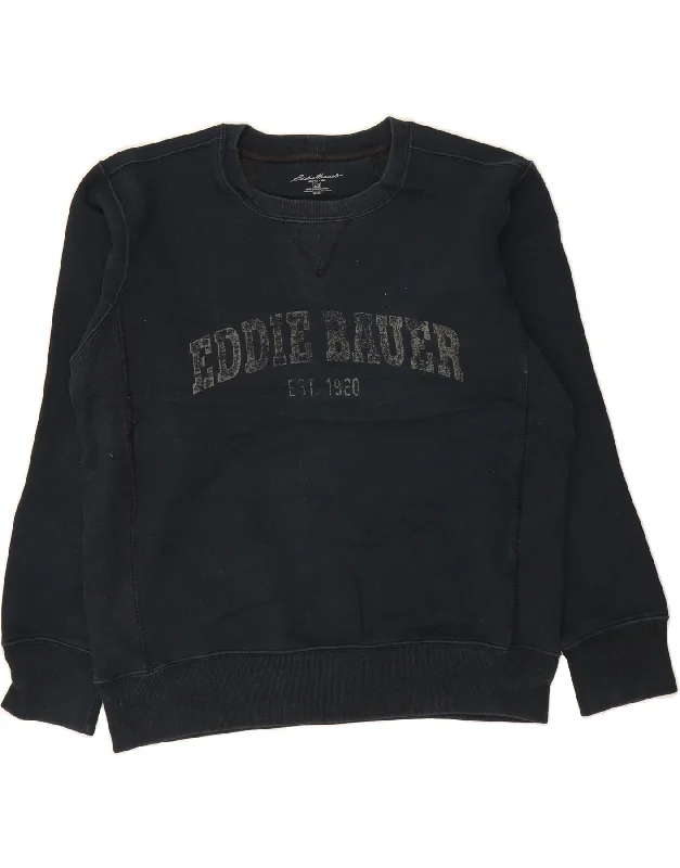 EDDIE BAUER Womens Seattle Graphic Sweatshirt Jumper UK 16 Large Navy Blue Hoodie with Hem Contrast Bold Stylish EDDIE BAUER Womens Seattle Graphic Sweatshirt Jumper UK 16 Large Navy Blue Hoodie with Hem Contrast Bold Stylish