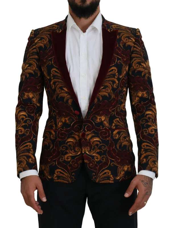 Elegant Multicolor Wool Blend Blazer Women's Travel Jacket