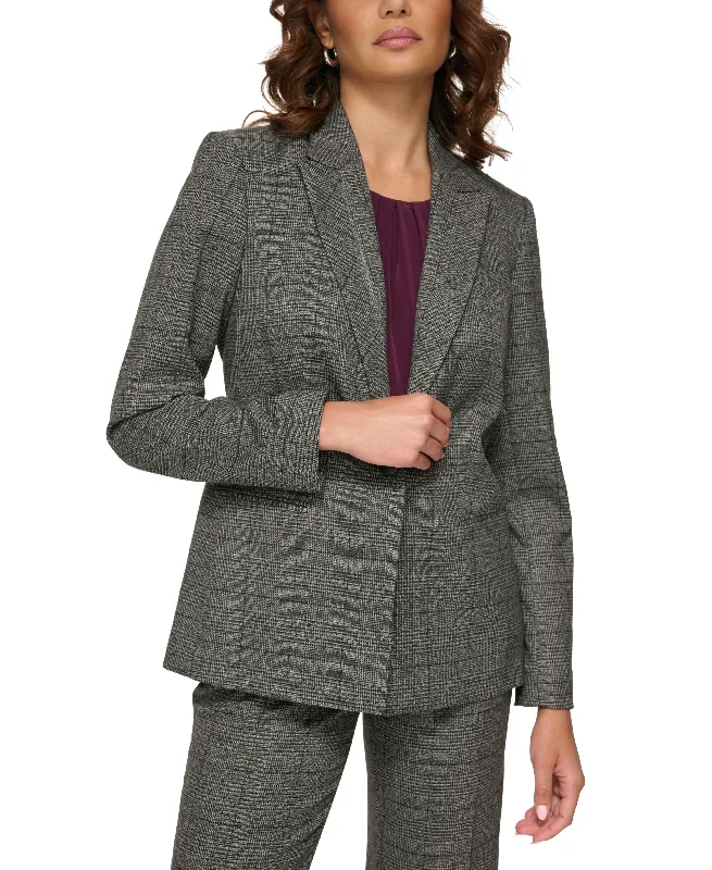 Petite Menswear One-Button Blazer Women's Premium Blazer