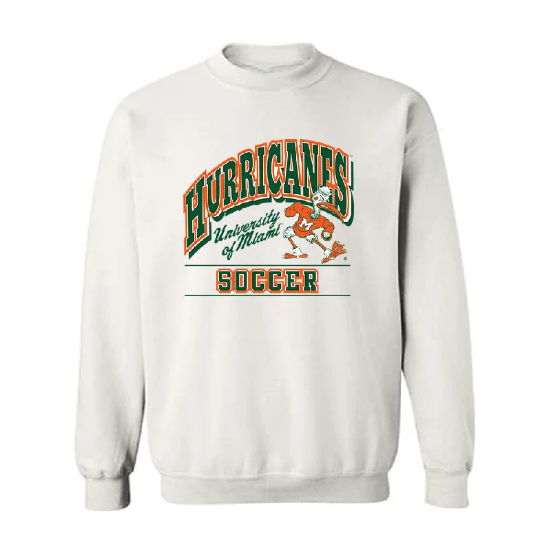 Miami - NCAA Women's Soccer : Emma Pidding - Classic Shersey Crewneck Sweatshirt Hoodie with Fur Luxurious Winter Miami - NCAA Women's Soccer : Emma Pidding - Classic Shersey Crewneck Sweatshirt Hoodie with Fur Luxurious Winter