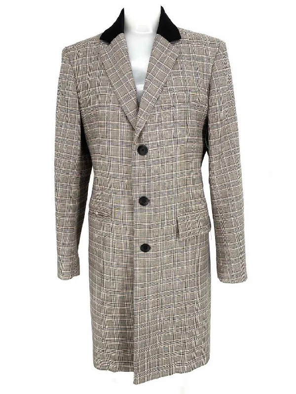 rag & bone Women's Gray/Black Long Wool Plaid Size 38/4 Blazer Women's Luxurious Suit rag & bone Women's Gray/Black Long Wool Plaid Size 38/4 Blazer Women's Luxurious Suit