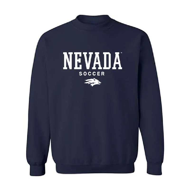 Nevada - NCAA Women's Soccer : Olivia Loomis - Classic Shersey Crewneck Sweatshirt Hoodie with Applique Textured Unique Nevada - NCAA Women's Soccer : Olivia Loomis - Classic Shersey Crewneck Sweatshirt Hoodie with Applique Textured Unique
