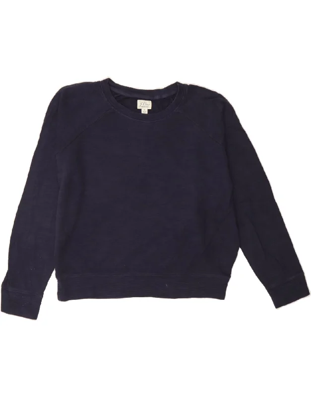J. CREW Womens Oversized Sweatshirt Jumper UK 14 Medium Navy Blue Cotton Cotton Hoodie Fleece Lining Warmth J. CREW Womens Oversized Sweatshirt Jumper UK 14 Medium Navy Blue Cotton Cotton Hoodie Fleece Lining Warmth