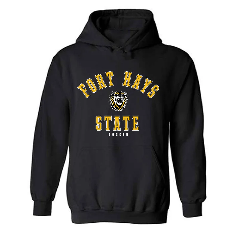 FHSU - NCAA Women's Soccer : Ella Buff - Classic Shersey Hooded Sweatshirt Hoodie with Raglan Sleeves Sporty Comfortable FHSU - NCAA Women's Soccer : Ella Buff - Classic Shersey Hooded Sweatshirt Hoodie with Raglan Sleeves Sporty Comfortable