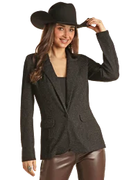 Rock & Roll Ladies Shimmer Blazer BW92T02742 Women's High-End Blazer