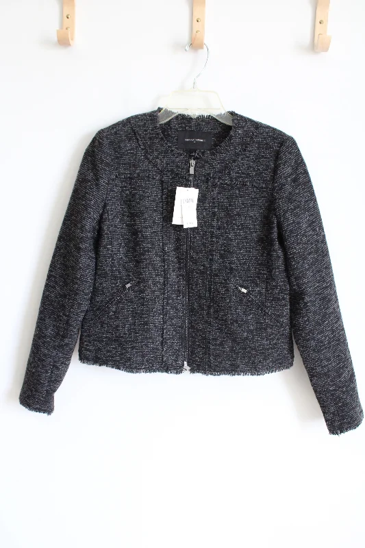 NEW Banana Republic Black Tweed Jacket | 4 Denim Jacket Leather Jacket Suede Jacket NEW Banana Republic Black Tweed Jacket | 4 Denim Jacket Leather Jacket Suede Jacket