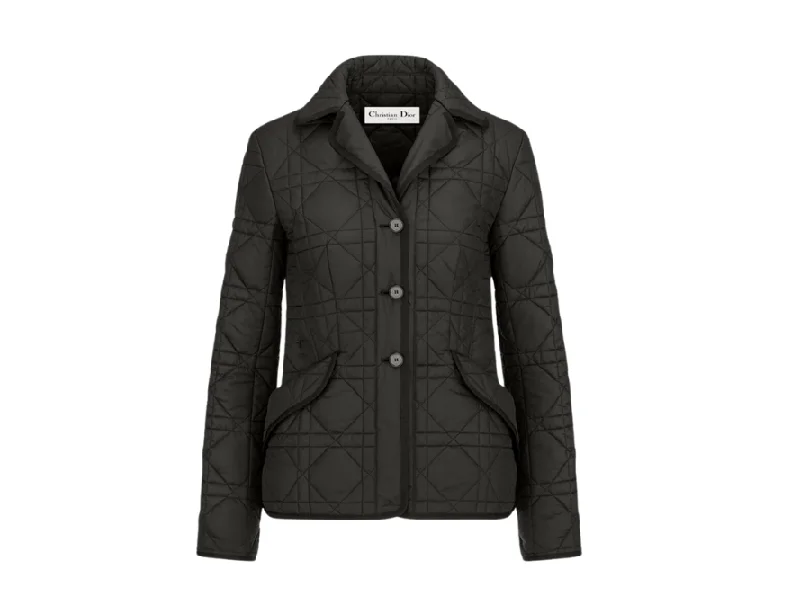 Dior Macrocannage Bar Jacket Ribbed Jacket Pleated Jacket Ruffled Jacket