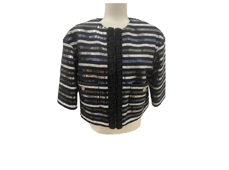 Chanel Sequin Cropped Evening Jacket Snapped Jacket Toggled Jacket Drawstring Jacket Chanel Sequin Cropped Evening Jacket Snapped Jacket Toggled Jacket Drawstring Jacket