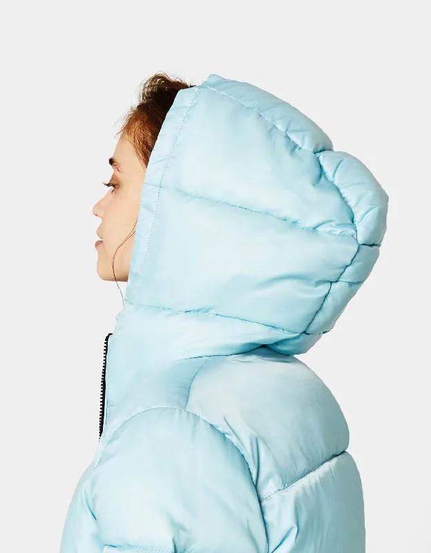 Jacket with hood Fleece Fabric Down Fabric Feather Fabric