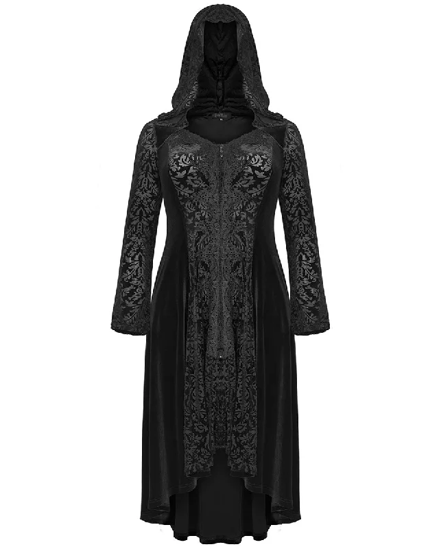 Punk Rave Plus Size Forbidden Desires Womens Hooded Cloak Jacket Tiered Jacket Buttoned Jacket Zippered Jacket Punk Rave Plus Size Forbidden Desires Womens Hooded Cloak Jacket Tiered Jacket Buttoned Jacket Zippered Jacket