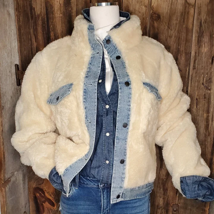 Scout Faux Shearling Jacket Fleece Fabric Down Fabric Feather Fabric